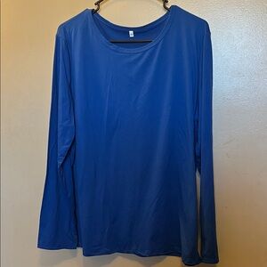 Blue Long Sleeve Women's Top